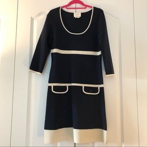 Kate Spade Navy & Ivory Sweater Dress